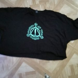 Black panic at the disco cropped tee